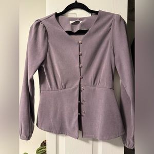 Women’s small purple top